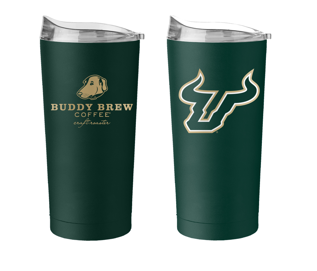 USF 20 oz. Powder Coat Stainless Tumbler - Hunter Green