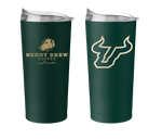 USF 20 oz. Powder Coat Stainless Tumbler - Hunter Green